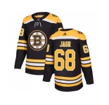 Men Adidas Boston Bruins #68 Jaromir Jagr Black Home Authentic Stitched NHL Jersey