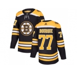 Men Adidas Boston Bruins #77 Ray Bourque Black Home Authentic Stitched NHL Jersey