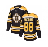 Men Adidas Boston Bruins #88 David Pastrnak Black Home Authentic Stitched NHL Jersey