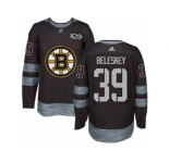 Men's Adidas Boston Bruins #39 Matt Beleskey Authentic Black 1917-2017 100th Anniversary NHL Jersey
