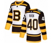Men's Adidas Boston Bruins #40 Tuukka Rask Authentic White 2019 Winter Classic NHL Jersey