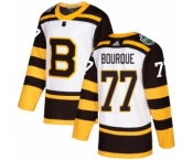 Men's Adidas Boston Bruins #77 Ray Bourque Authentic White 2019 Winter Classic NHL Jersey