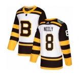 Men's Adidas Boston Bruins #8 Cam Neely Authentic White 2019 Winter Classic NHL Jersey