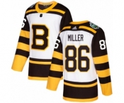 Men's Adidas Boston Bruins #86 Kevan Miller Authentic White 2019 Winter Classic NHL Jersey