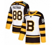 Men's Adidas Boston Bruins #88 David Pastrnak Authentic White 2019 Winter Classic NHL Jersey