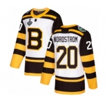 Men's Boston Bruins #20 Joakim Nordstrom Authentic White Winter Classic 2019 Stanley Cup Final Bound Hockey Jersey