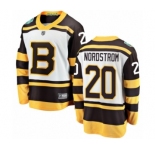 Men's Boston Bruins #20 Joakim Nordstrom White 2019 Winter Classic Fanatics Branded Breakaway NHL Jersey