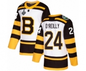 Men's Boston Bruins #24 Terry O'Reilly Authentic White Winter Classic 2019 Stanley Cup Final Bound Hockey Jersey