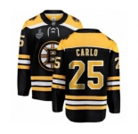 Men's Boston Bruins #25 Brandon Carlo Authentic Black Home Fanatics Branded Breakaway 2019 Stanley Cup Final Bound Hockey Jersey