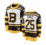 Men's Boston Bruins #25 Brandon Carlo White 2019 Winter Classic Fanatics Branded Breakaway NHL Jersey