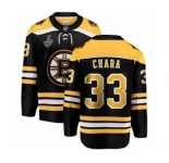 Men's Boston Bruins #33 Zdeno Chara Authentic Black Home Fanatics Branded Breakaway 2019 Stanley Cup Final Bound Hockey Jersey