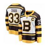 Men's Boston Bruins #33 Zdeno Chara White 2019 Winter Classic Fanatics Branded Breakaway NHL Jersey