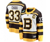 Men's Boston Bruins #33 Zdeno Chara White 2019 Winter Classic Fanatics Branded Breakaway NHL Jersey