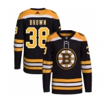 Men's Boston Bruins #38 Patrick Brown Black Stitched Jersey