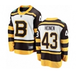 Men's Boston Bruins #43 Danton Heinen White 2019 Winter Classic Fanatics Branded Breakaway NHL Jersey