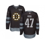 Men's Boston Bruins #47 Torey Krug Black 1917-2017 100th Anniversary Stitched NHL Jersey