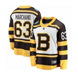Men's Boston Bruins #63 Brad Marchand White 2019 Winter Classic Fanatics Branded Breakaway NHL Jersey