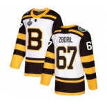 Men's Boston Bruins #67 Jakub Zboril Authentic White Winter Classic 2019 Stanley Cup Final Bound Hockey Jersey