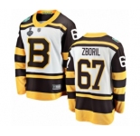 Men's Boston Bruins #67 Jakub Zboril White Winter Classic Fanatics Branded Breakaway 2019 Stanley Cup Final Bound Hockey Jersey