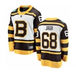 Men's Boston Bruins #68 Jaromir Jagr White 2019 Winter Classic Fanatics Branded Breakaway NHL Jersey