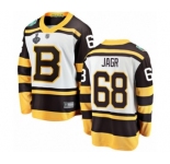 Men's Boston Bruins #68 Jaromir Jagr White Winter Classic Fanatics Branded Breakaway 2019 Stanley Cup Final Bound Hockey Jersey