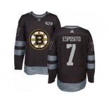 Men's Boston Bruins #7 Phil Esposito Black 1917-2017 100th Anniversary Stitched NHL Jersey