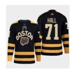 Men's Boston Bruins #71 Taylor Hall Black Classic Primegreen Stitched Jersey