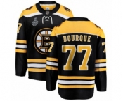 Men's Boston Bruins #77 Ray Bourque Authentic Black Home Fanatics Branded Breakaway 2019 Stanley Cup Final Bound Hockey Jersey