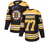 Men's Boston Bruins #77 Ray Bourque Premier Black Home 2019 Stanley Cup Final Bound Hockey Jersey