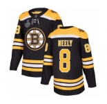 Men's Boston Bruins #8 Cam Neely Premier Black Home 2019 Stanley Cup Final Bound Hockey Jersey