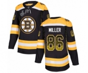 Men's Boston Bruins #86 Kevan Miller Authentic Black Drift Fashion 2019 Stanley Cup Final Bound Hockey Jersey
