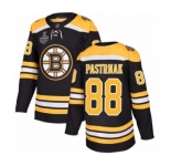 Men's Boston Bruins #88 David Pastrnak Authentic Black Home 2019 Stanley Cup Final Bound Hockey Jersey