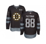 Men's Boston Bruins #88 David Pastrnak Black 1917-2017 100th Anniversary Stitched NHL Jersey