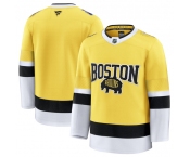 Men's Boston Bruins Blank Gold 2026 Stadium Series Stitched Hockey Jersey