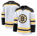 Men's Boston Bruins Blank White 2024-25 Away Stitched Hockey Jersey