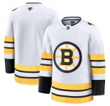 Men's Boston Bruins Blank White 2025 Away Stitched Hockey Jersey