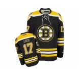 Men's Reebok Boston Bruins #17 Milan Lucic Authentic Black Home NHL Jersey