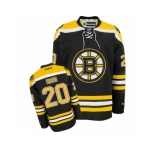 Men's Reebok Boston Bruins #20 Riley Nash Authentic Black Home NHL Jersey
