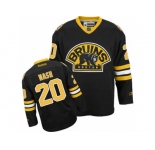 Men's Reebok Boston Bruins #20 Riley Nash Authentic Black Third NHL Jersey