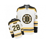 Men's Reebok Boston Bruins #28 Dominic Moore Authentic White Away NHL Jersey