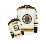 Men's Reebok Boston Bruins #51 Ryan Spooner Authentic White Away NHL Jersey