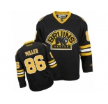 Men's Reebok Boston Bruins #86 Kevan Miller Authentic Black Third NHL Jersey
