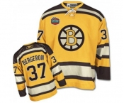 Reebok Boston Bruins #37 Patrice Bergeron Authentic Gold Winter Classic NHL Jersey