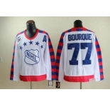 nhl Boston Bruins #77 Bourque all star 75th Anniversary white CCM