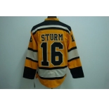 nhl boston bruins #16 sturm yellow [winter classic]