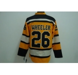 nhl boston bruins #26 wheeler yellow [winter classic]