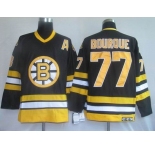 nhl boston bruins #77 bourque black ccm (A)