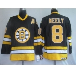 nhl boston bruins #8 neely black