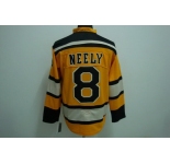 nhl boston bruins #8 neely yellow [winter classic]