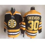 nhl jerseys boston bruins #30 cheevers black[m&n](cheevers)